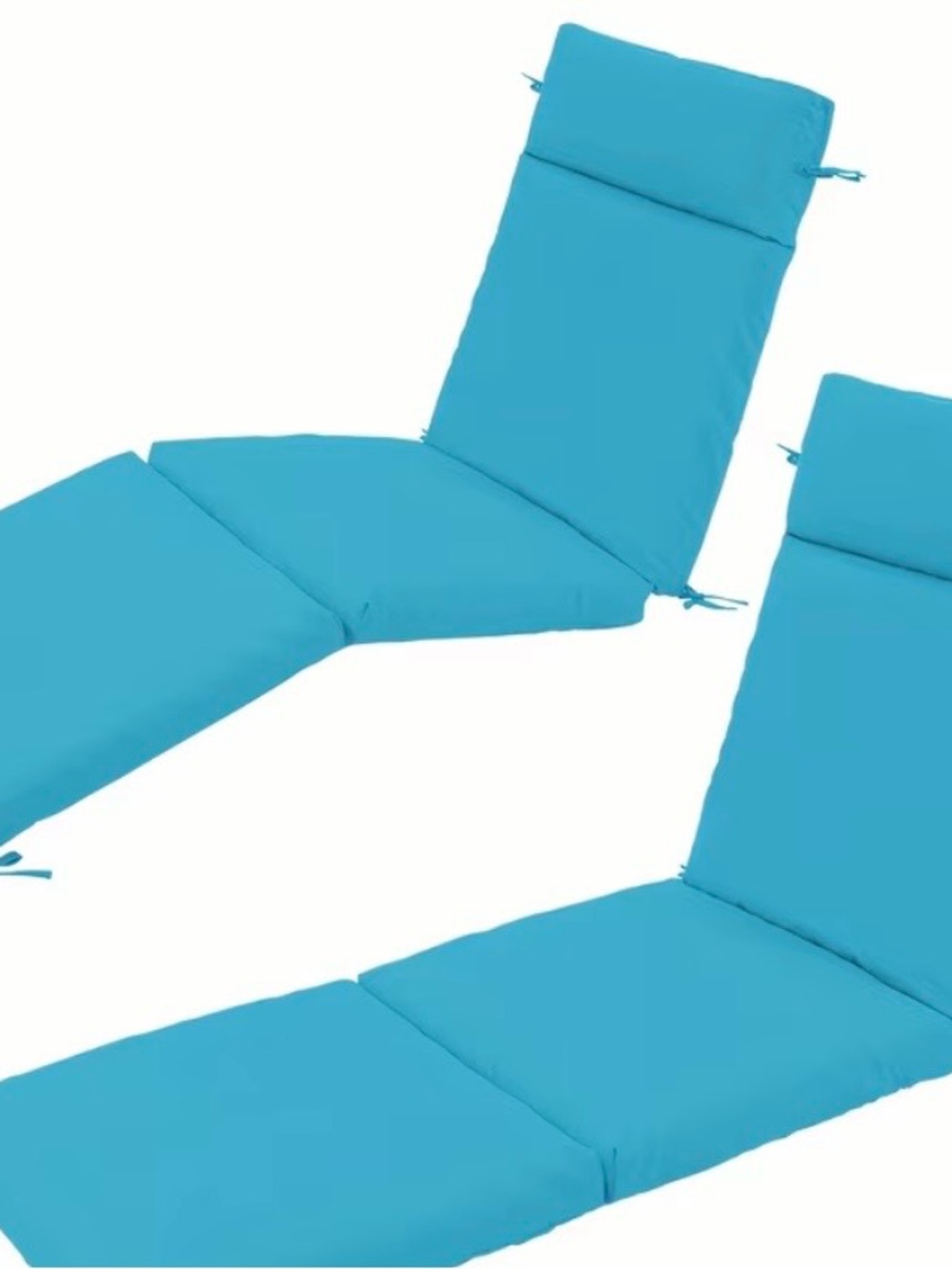 Teal blue chaise lounge outdoor lounger cushion